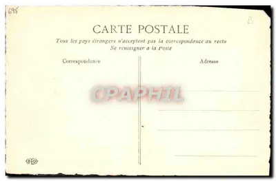 Marie-Antoinette — Zawieszone listy więzienne z Klasztoru Temple — Wydawca E.D. nr 693 — Rewers
