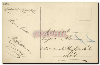 Jovem mulher com manton e fanfaron — Carmen Andrés — editor Carmen Andrés, número de série não visível — Verso