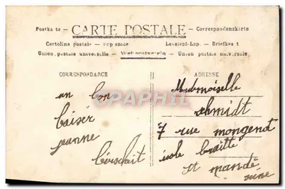 Lucy Gerard — Retrato em vestido azul turquesa — Editor Paris, n°15 — Verso