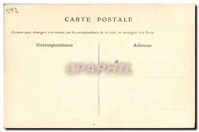 Mulher em vestido antigo — propaganda para o vinho Désiles — editor Oricelly, número de série 592 — Verso