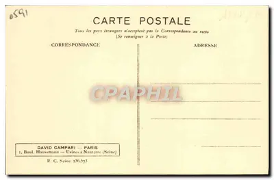 Signoret — Portret — Studio G. L. Manuel Frères — Rewers
