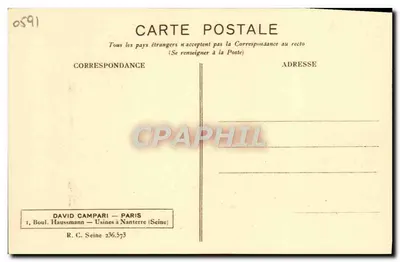 Victor Boucher — retrato com slogan — Studio G.C. Manuel Frères — Verso