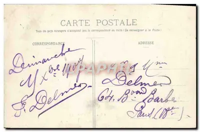 Wnętrze Kabaretu Sapin-Blanc — Paryż, rue des Fèves — wydawca Kelache, n°65 — Rewers
