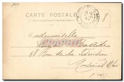 Clara Ward — retrato de perfil — S.I.P. série N°1, Reutlinger Paris — Verso