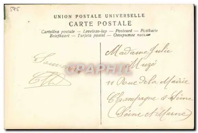 Renée Desprez — Capucines — Peudlingers, Paris, n°15 — Verso