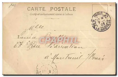Ballerina orientale — L. PIRON, Parigi — S.T.P. GÉRERIE N°6 — Verso