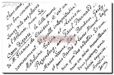 Mlle Madeleine SORIA — w "LE CŒUR DISPOSE", w Athénée — Gilibert & Cie — Rewers