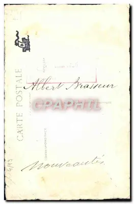 Bilhete postal antigo Albert Brasseur — Verso