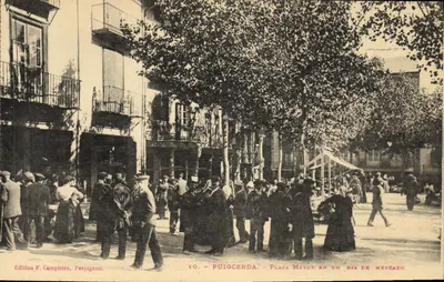 Puigcerda - Plaza Mayor en un día de mercado — Edition F. Campistre, Perpignan, n° 40