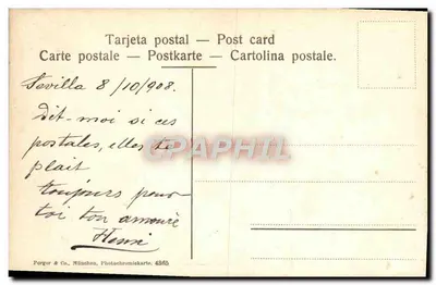 Konkurs balkonów w Trianie — Sewilla — Kolekcja Tomas Sanz, nr 91 — Rewers