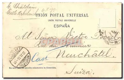 Bilbao — Most Vizcaya — wydawca Landaburu Hermanos, nr 33 — Rewers