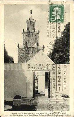 Pavillon National de la République Polonaise — Exposition Internationale des Arts Décoratifs, Paris 1925 — éditeur LES ÉDITIONS ARTISTIQUES -- LIP