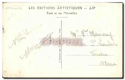 Pavillon National de la République Polonaise — Exposition Internationale des Arts Décoratifs, Paris 1925 — éditeur LES ÉDITIONS ARTISTIQUES -- LIP — Verso