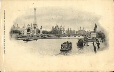 Wystawa Uniwersalna 1900 — Rue des Nations — Wydawca: B. R. P. M. L.