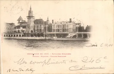 Exposition de 1900 - Pavillons Etrangers - Bosnie-Hongrie - Grande Bretagne — A. Tardia, Paris