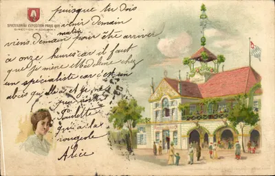 Exposição de Paris 1900 — Pavilhão Spatenbräu — Editor H. Schlenk