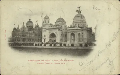 Exposição de 1900 - Pavilhões Estrangeiros - Itália - Turquia - Estados Unidos — A. Taride, Paris