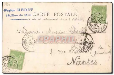 Exposição Universal de 1900 - Ponte Alexandre III e o Grand Palais — Gélon HELFT, Paris — Verso