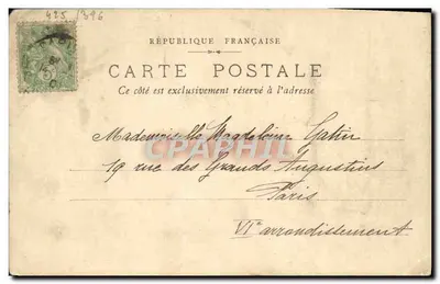 Exposition de 1900 — Pavillons de la Hongrie et de la Grande Bretagne — Éditeur non visible — Verso