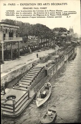 Paris — Exposição dos Artes Decorativas — Barcos Paul Poiret