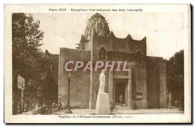 Pavillon Afryki Zachodniej — Międzynarodowa Wystawa Sztuki Dekoracyjnej 1925 — Olivier, arch.