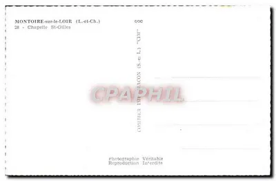 Montoire-sur-le-Loir — Kaplica św. Gili — Fotograf CIM — Rewers