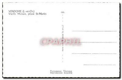 Vendôme (Loir-et-Cher) — Stara Wieża, plac św. Martyna — Cim — Rewers