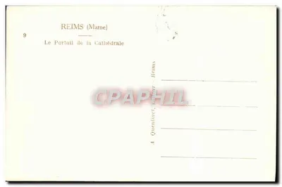 Reims (Marne) — Portal Katedry — A. Quentin, Reims — Rewers