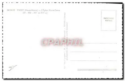 A Garça — Igreja Nossa Senhora — Wassy (Haute-Marne) — Verso
