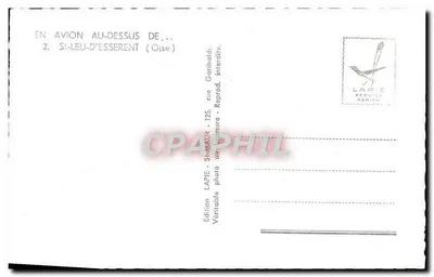 Si-leu-d'Esserent — Widok z powietrza — Lapie Service Aérien — Rewers