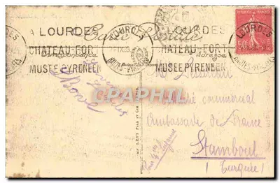 Lourdes — Vista dall'alto — LL. n°220 — Verso