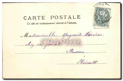 O Castelo d'Eau — Montpellier — N.º 929 — Verso