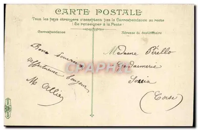 Côtes-Le Port — widok portu z łodziami — wydawca C. L. P. nr 2174 — Rewers