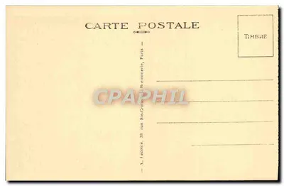 Malmaison (S.-et-O.) — A Câmara da Imperatriz Joséphine — Editor A. Lecomte, Paris — Verso