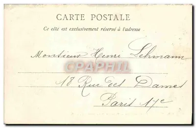 Floresta de Fontainebleau — Passagem Deneucourt — C. L. C. — Verso