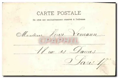 Fontainebleau-Barbizon — Os Três Mausoléus — A. Siron, fot.-edit., Barbizon (S.-et-M.) — Verso