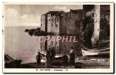 Erbalunga — Vue du port avec bateaux et habitations — Éditeur : Les Belles Éditions, Nice