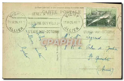 Vichy — Kasyno — Widok ogólny — Wydawca Ideal, nr 313 — Rewers