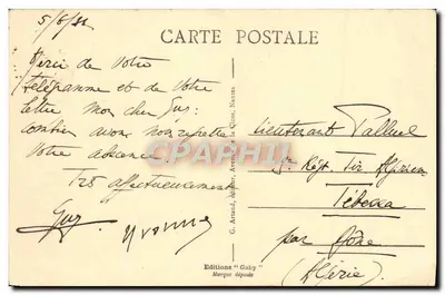 Carcassonne - De Stad - De Muren — serie 36, uitgever Gaby — Achterkant