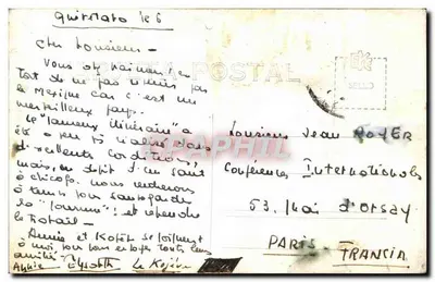 Kobieta zapotèque przed ruinami Mitla — Osuna, n° 218 — Rewers