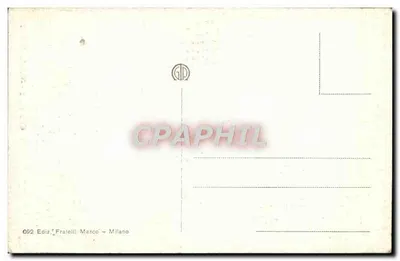 Gola di Gondo — Linha do Simplon — Fratelli Marco, Milão — Verso