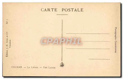 Colmar — La Lauch — Wydawnictwo J.-B. Jung i Cie — Rewers