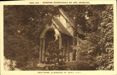 Oratório alsaciano — Exposição internacional dos artes decorativas, Paris 1925 — P. Guélis arq.
