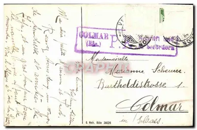 Soldat du Landsturm sur la ligne du Gothard — Occupation des frontières suisses 1914 — éditeur J. L. Kaufmann — Achterkant