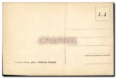 Łódź na jeziorze Leman — J.J. 7088 — Julien Treres, fot. Wydawca, Genewa — Rewers