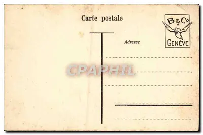 Genève - Het schip "Lausanne" — n°209 — uitgever B&Co Genève — Achterkant