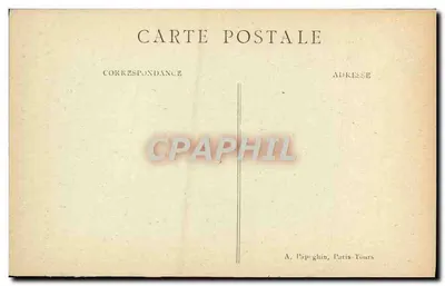 Langeais (Indre-et-Loire) — L'Entrée du Château - Le Pont-Lévis — A. Papuglin, Paris-Tours — Verso