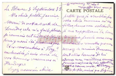 Castelo de Echérat — Hte-Vienne — desenho de Mallin Casjenski — Verso