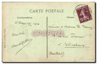 Saint-Denis — O Hotel de Ville — Imp. E. Le Dely, Paris — Verso