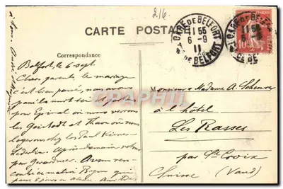 Belfort — Le Château et le Lion — Éditions Belfort — Verso